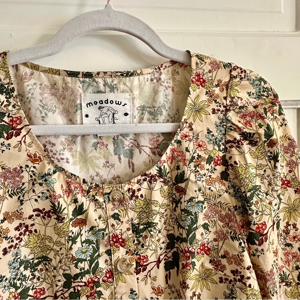 NEW MEADOWS Floral Blouse,‎ Sz S - Picture 5 of 13